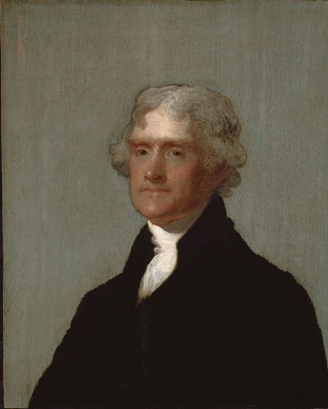 Gilbert Stuart, the Edgehill Portrait of Thomas Jefferson, 1805/1821