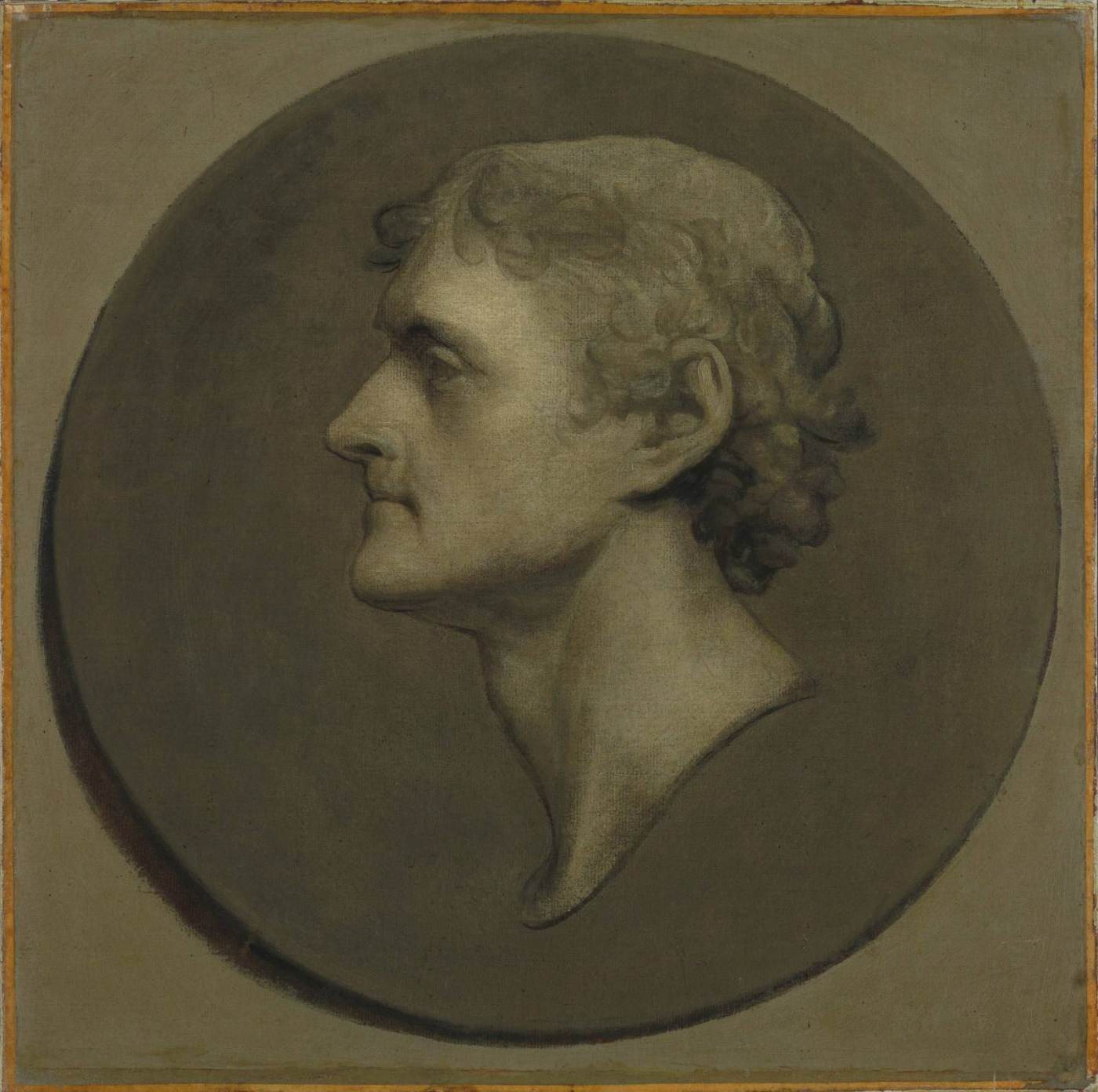 Gilbert Stuart, Medallion Portrait of Thomas Jefferson, 1805