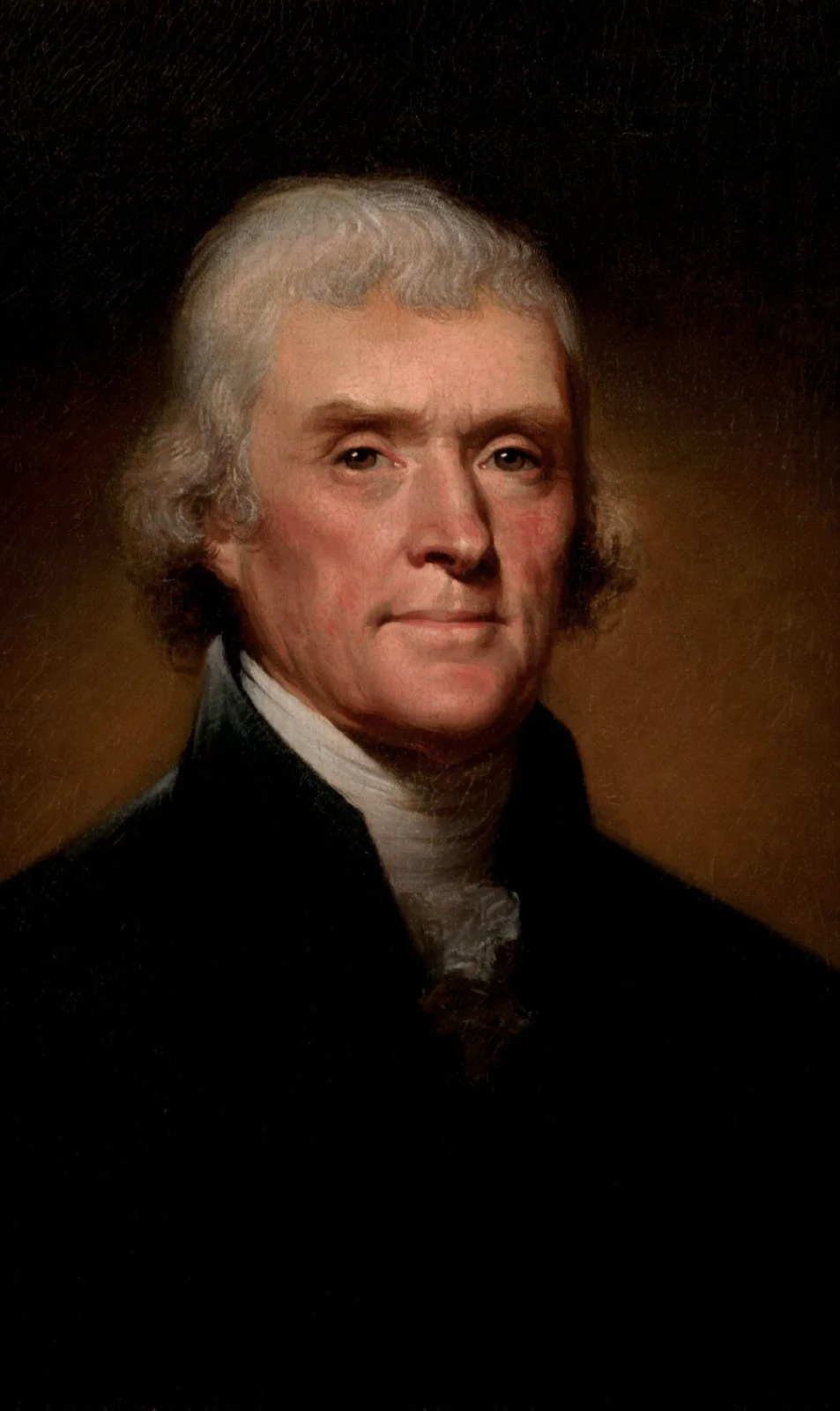 Rembrandt Peale, portrait of Thomas Jefferson, 1800