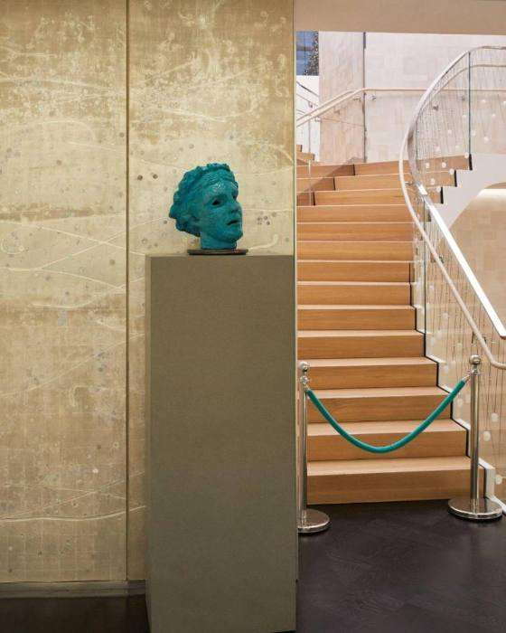 Head of Thalia II displayed at Tiffany and Co. The Landmark